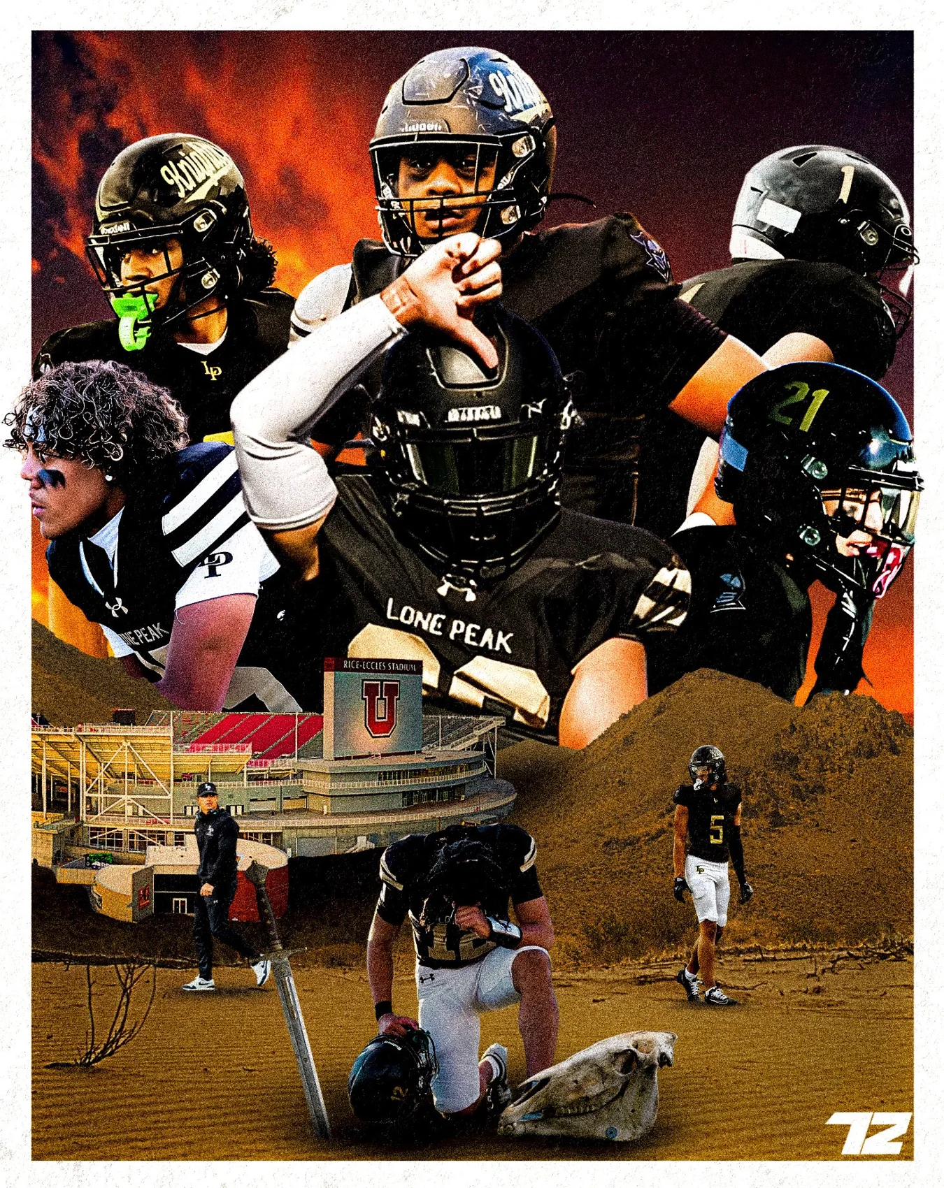 Lone Peak athlete graphic